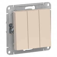 Механизм выключателя 3-кл.СП ATLAS 10A беж