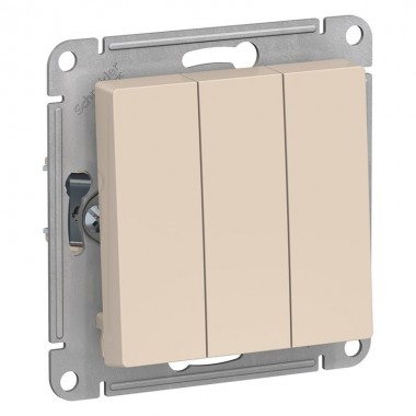 Купить Механизм выключателя 3-кл.СП ATLAS 10A беж