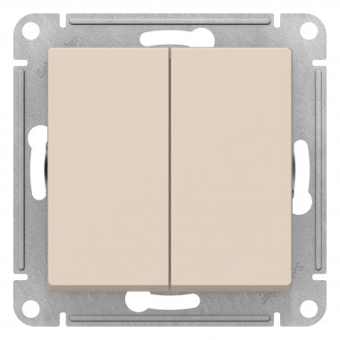 Купить Механизм выключателя 2-кл.СП ATLAS 10A беж